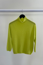 Lime Zest Roll Neck Jumper