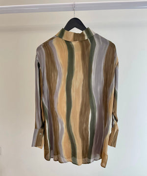 Abstract Striped Shirt