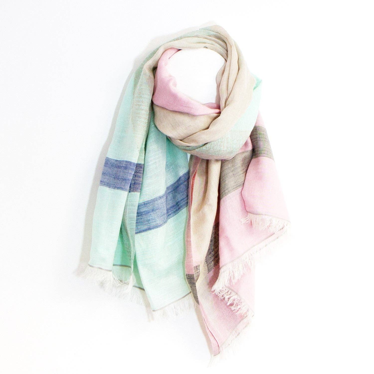 Pastel Geometric Scarf