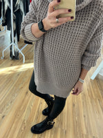 Mocha Chunky Knit Jumper