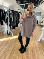 Mocha Chunky Knit Jumper