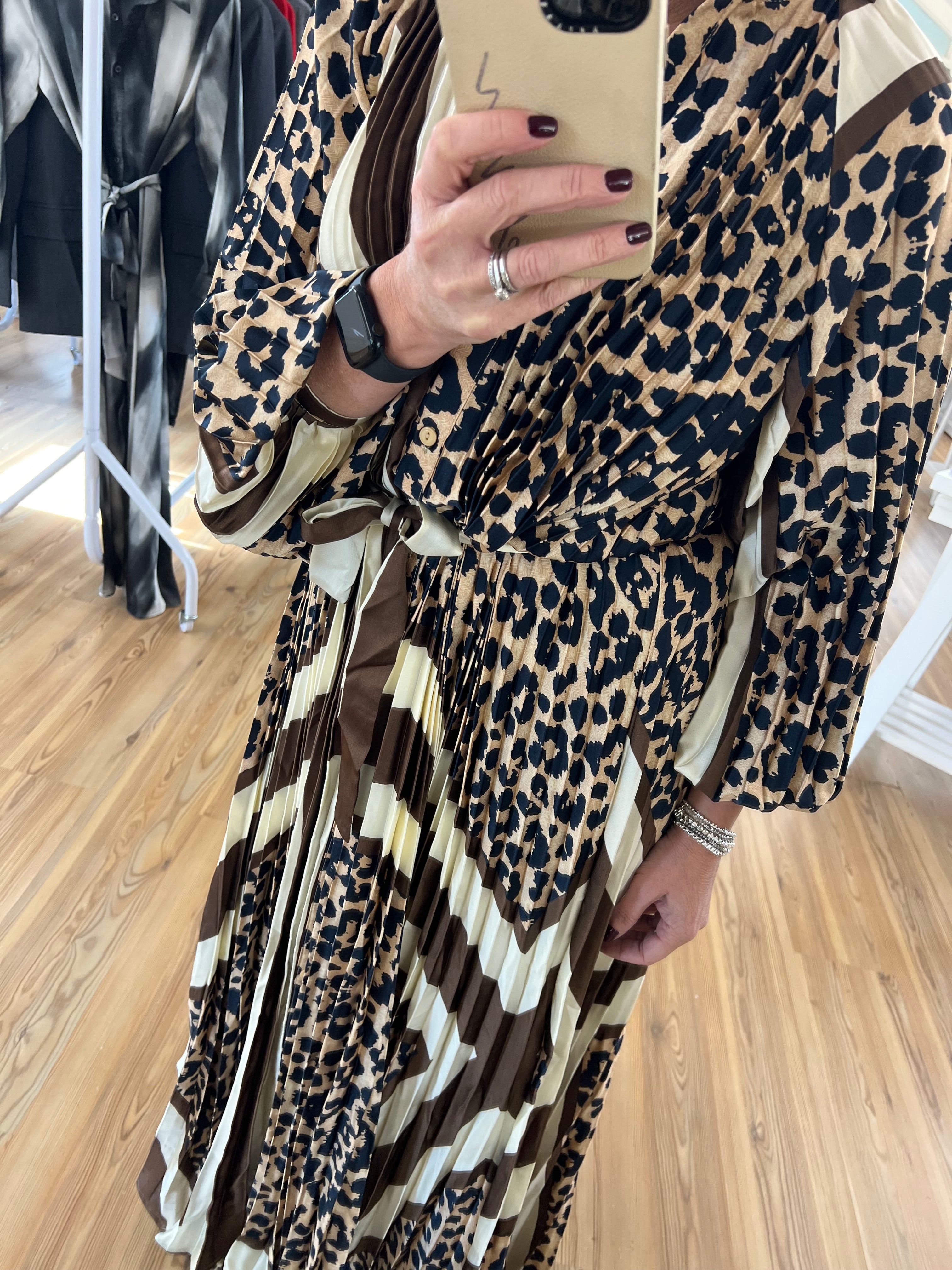 Leopard Print Maxi Dress