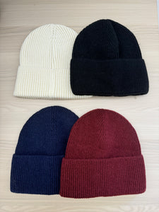 Ribbed Knit Beanie Hat