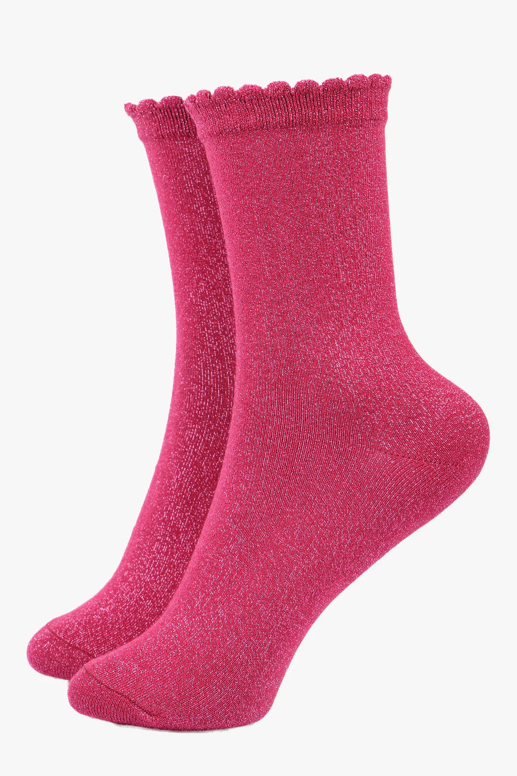 Berry Glitter Socks