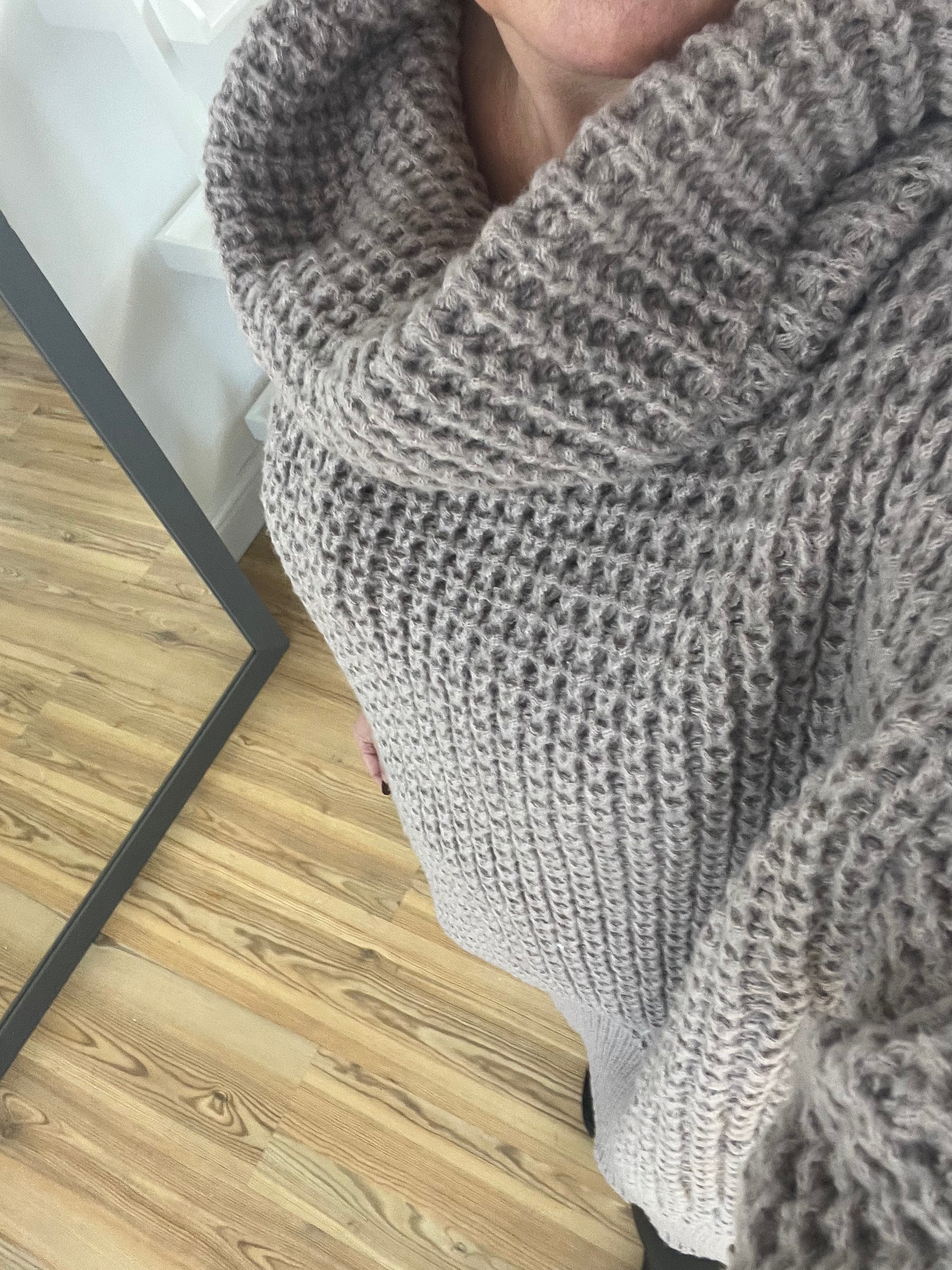 Mocha Chunky Knit Jumper