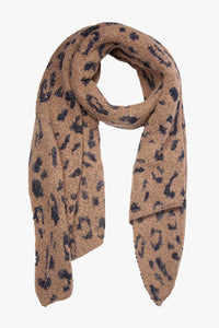 Asymmetric Leopard Scarf