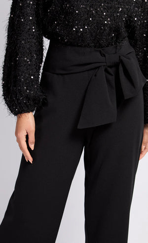 Black Tie Waist Trousers