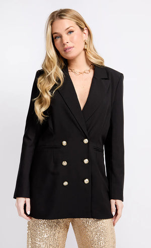 Black Double Breasted Blazer