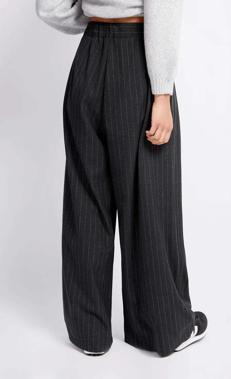 Charcoal Grey Pinstripe Trousers