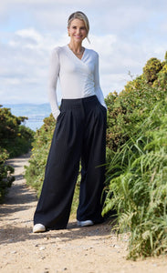 Charcoal Grey Pinstripe Trousers